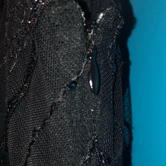 Maggy London Beautiful Sequined Little Black Dress - Picture 7 of 9